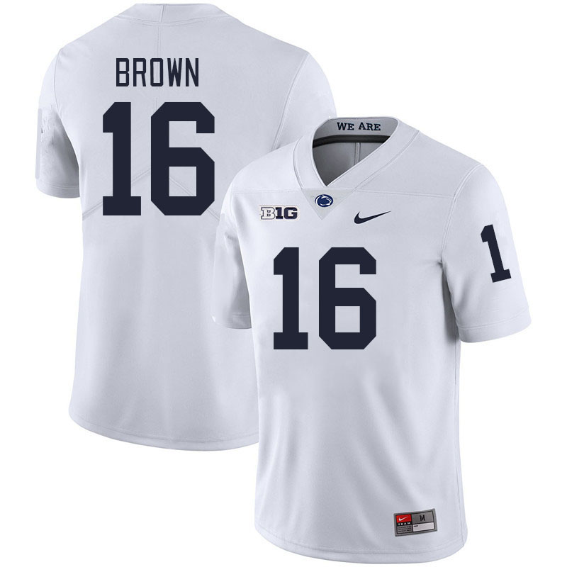 Penn State Nittany Lions #16 Ji'Ayir Brown College Football Jerseys Stitched Sale-White